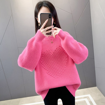 Дамски ежедневен пуловер с овално деколте за бременни жени