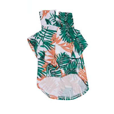 Havajų stiliaus marškinėliai naminiams gyvūnėliams Šunų marškinėliai marginti marškinėliai Unikalūs poliesterio apykaklė Suknelės atostoginiai drabužiai mažiems šunims YZL