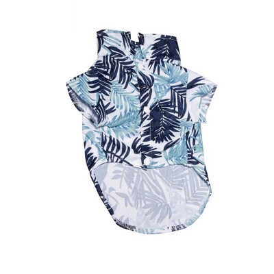 Havajų stiliaus marškinėliai naminiams gyvūnėliams Šunų marškinėliai marginti marškinėliai Unikalūs poliesterio apykaklė Suknelės atostoginiai drabužiai mažiems šunims YZL