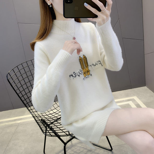 Naujo modelio moteriškas megztinis su polo kaklu nėščiosioms