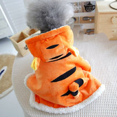 Vtipné pyžamo Tiger pre malých psov, vnútorná deka, posteľ, chránič pohovky, kostýmy, domáce zvieratá, mačka, šteňa, zvieracia mikina, čivava, buldog, mops