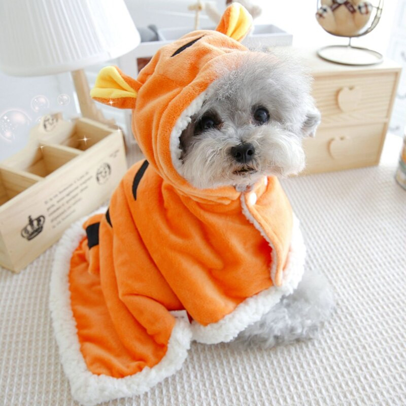 Vtipné pyžamo Tiger pre malých psov, vnútorná deka, posteľ, chránič pohovky, kostýmy, domáce zvieratá, mačka, šteňa, zvieracia mikina, čivava, buldog, mops
