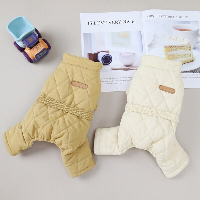 Bavlnený kabát pre domáce zvieratá, oblečenie pre psov, jeseň/zima, kombinézy pre psov, zahusťovacie kombinézy, kostýmy pre francúzskeho buldočka, šteniatka čivavy