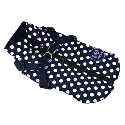 Bunda pre domáce zvieratá, kabát pre malé psy s postrojom, zimné teplé oblečenie pre psov pre malé a stredné psy, kostým francúzskeho buldočka a yorkshirského tyrkysového tyrana