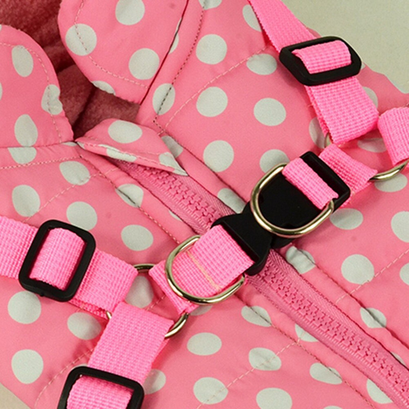 Bunda pre domáce zvieratá, kabát pre malé psy s postrojom, zimné teplé oblečenie pre psov pre malé a stredné psy, kostým francúzskeho buldočka a yorkshirského tyrkysového tyrana