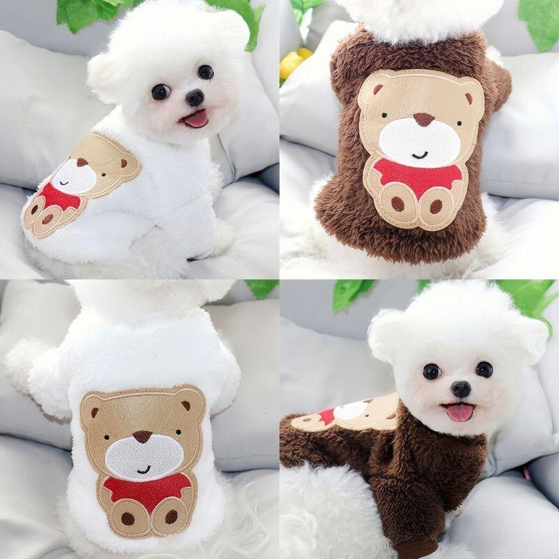Karuprint Polsterdatud lemmikloomariided Soe koerte mantel Koerariided Sügistalv Lemmikloomad Koerariided Chihuahua koera kapuuts Ropa Perro Mops