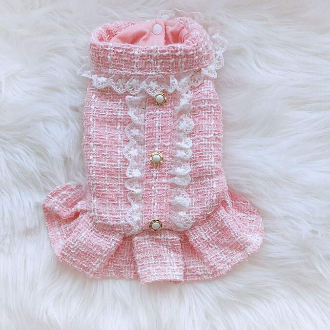 Kabát s klopou Houndstooth, jeseň/zima, luxusné jesenno-zimné šaty, oblečenie pre domáce zvieratá, oblečenie pre malých psov, móda pre psov, oblečenie pre šteniatka