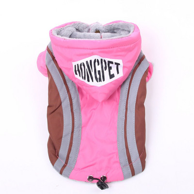Куче Котка Зимно палто Яке Водоустойчиво и отразяващо Pet Puppy Hoodie Топли дрехи Облекло