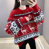 Zimný ležérny sveter pre tehotné ženy