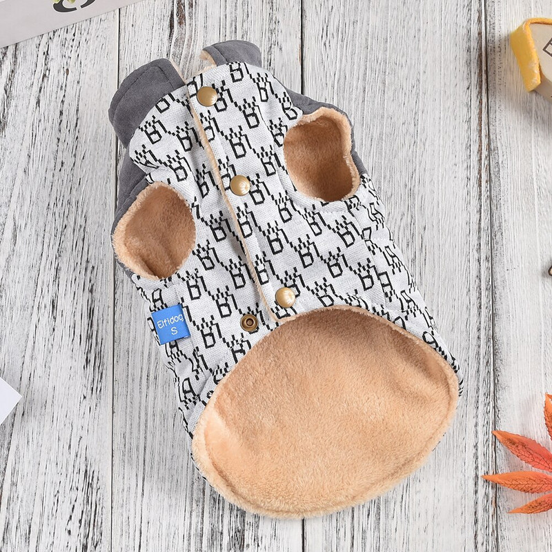 Câini Pisici Haină Hanoră Design cu îmbinare Jachetă pentru cățeluș Ținuta de iarnă Haine Îmbrăcăminte 6 mărimi