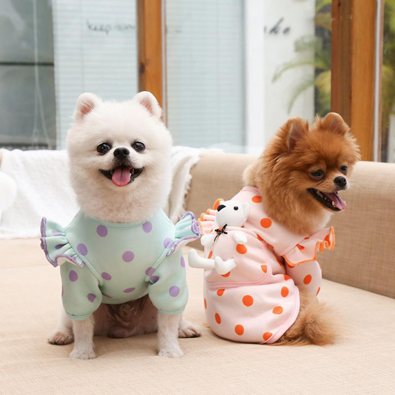Pulover pentru animale de companie Cățeluș pentru animale de companie ținută caldă de cămașă cu mânecă scurtă cu haine pentru păpuși pentru animale de companie Pulover pentru animale de companie durabil