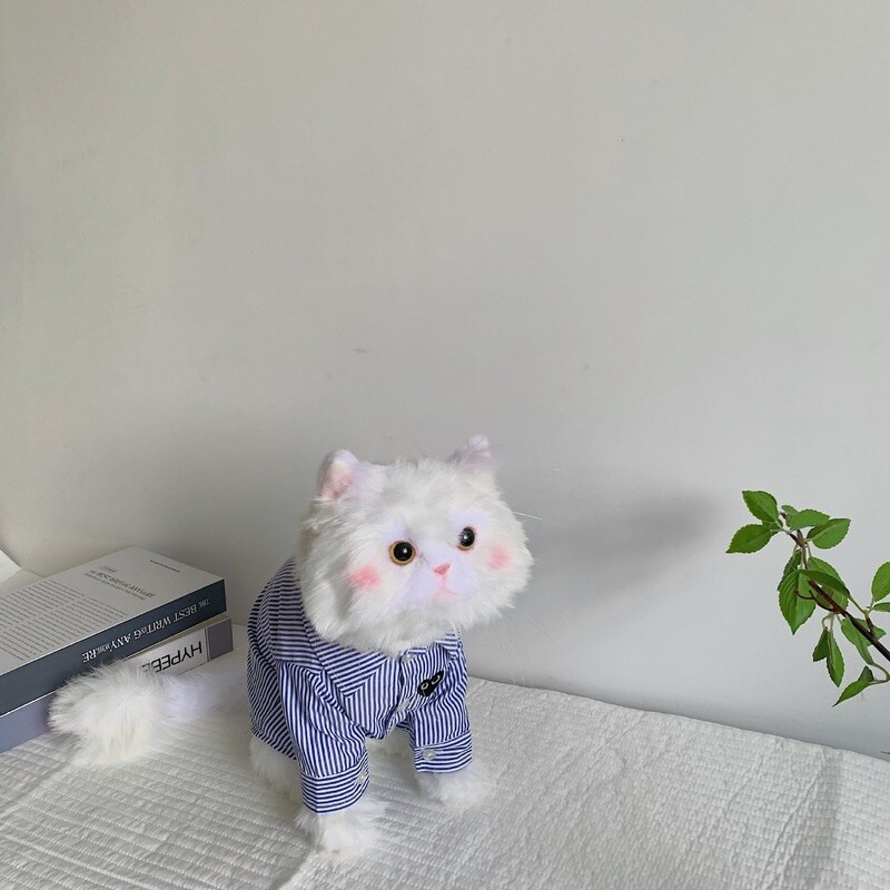 Širdies akių marškinėliai Naminių gyvūnėlių drabužiai Šunys Dryžuoti šunų Drabužiai Kostiumas Mažas prancūzų buldogas Spaudinys Mielas pavasaris vasara mėlynas berniukas talismanai