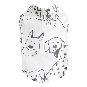 Кучешка блуза Добра изработка Риза за кученце Двукрака еластична лека лятна красива риза с костюм за куче