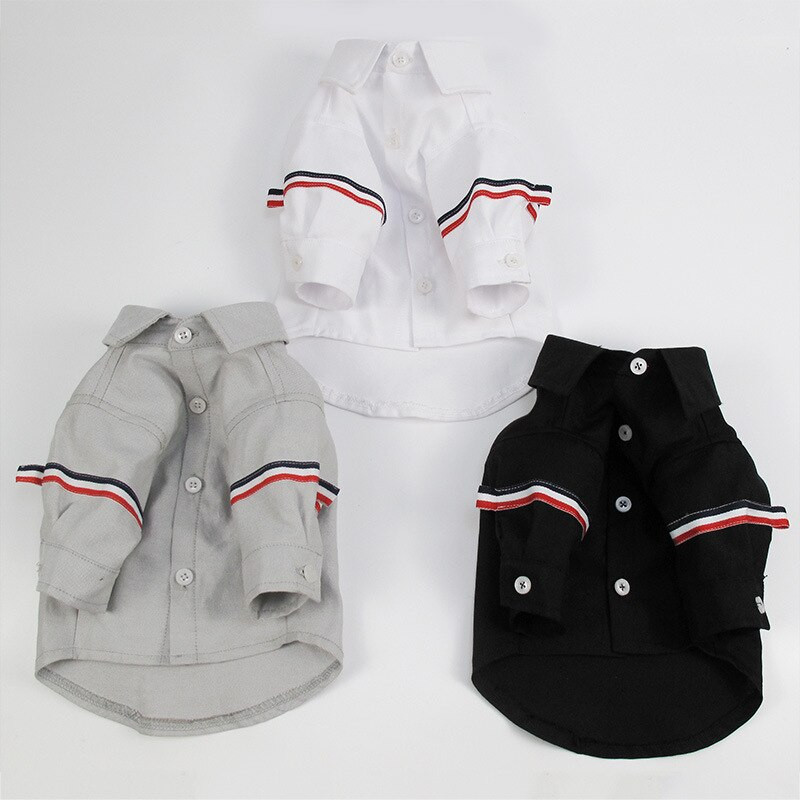 Nové tričko pre domáce zvieratá, pletené oblečenie pre psov v britskom štýle, francúzske bojové oblečenie, ležérne oblečenie, dizajnérske oblečenie pre psov, tričká pre psov