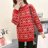 Ženski pulover dugih rukava za trudnice