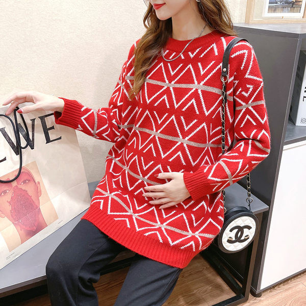 Ženski pulover dugih rukava za trudnice