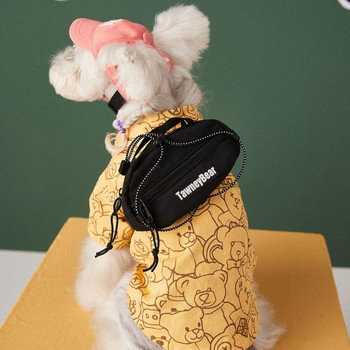 GULULU Дизайнерска риза с мече за кучета Луксозни меки дрехи за кучета Модни ризи за малки кучета Теди Летни дрехи за домашни любимци Кученца Облекло