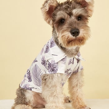 2022 Нова лятна мода за кучета Хавайска риза Красиви дрехи за кучета с щампи Меки удобни плажни ризи Дрехи за домашни любимци Гореща разпродажба