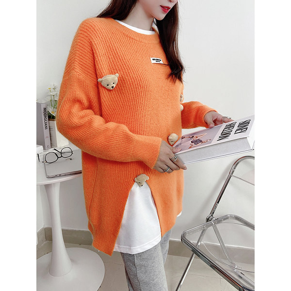 Naiste 3D-elemendiga kampsun rasedatele naistele