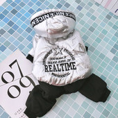 Salopetă argintie pentru câini Hanoră groasă pentru animale de companie Parka Haine de iarnă pentru câini Salopete calde cu patru picioare pentru câini de talie mică Cățeluș Schnauzer 10A