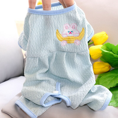 Lemmiklooma Pomeranian Onesie Talvine soojad koerariided Bichon Neljajalgsed riided Kutsika Pehmed Pidžaamad Multifilmid Lambariided