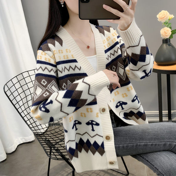 Dámsky kardigan s výstrihom do V pre tehotné ženy