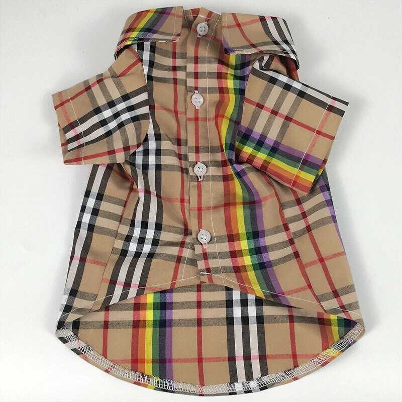 Pavasario ir vasaros languotų juostelių marškinėliai šunų drabužiai mažiems šunims Madingi prancūzų buldogai Jorko naminių kačių marškinėliai Vidutinio dydžio šuniukų dizaineris