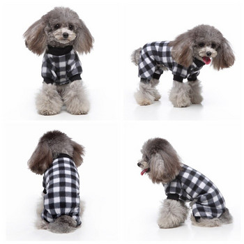 Пижами за кучета Зимни дрехи за кучета Топли гащеризони Палто за малки кучета Кученце Куче Котка Чихуахуа Померан Нощна риза Панталони