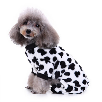 Дрехи за домашни кучета Комбинезон Зимна топла кучешка пижама Палто за малки кучета Кученце Котка Чихуахуа Померан Аксесоари за дрехи