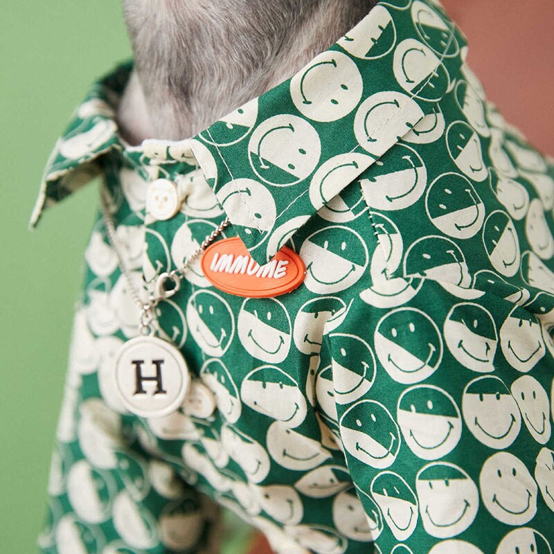 Suvised õhukesed koerariided hingavad naeratavad kena särk Šnautser Prantsuse buldog, mis sobib väikeste ja keskmiste koerte riietega