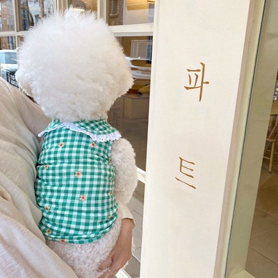 Pledai Marškinėliai Šunų Drabužiai Marškinėliai Mieli Maži Šunys Drabužiai Naminių gyvūnėlių Apranga Katė Miela Vasariška Jorko spauda Mėlynas berniukas Ropa Para Perro