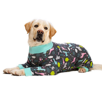 Средно големи пижами за кучета за домашни кучета Дрехи Гащеризон за костюм за кучета Палто за кучета Дрехи с щампи на карикатури Риза ropa perro