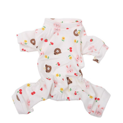 Overal pre psov, pyžamo s kresleným dizajnom, mäkká tepláková súprava, mačka, šteniatko, nohavice, tričko, 5 veľkostí