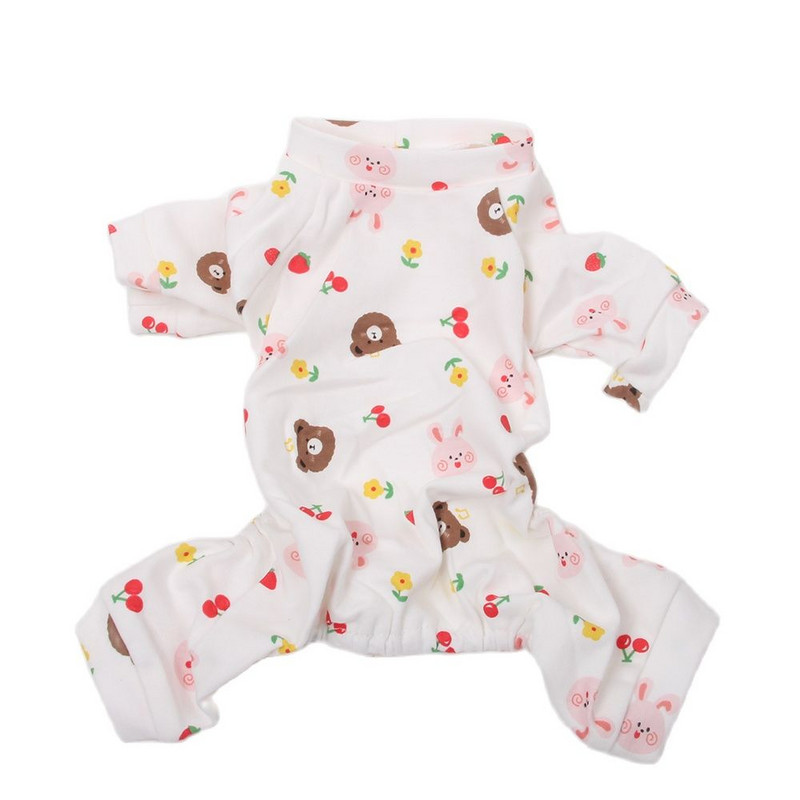 Overal pre psov, pyžamo s kresleným dizajnom, mäkká tepláková súprava, mačka, šteniatko, nohavice, tričko, 5 veľkostí