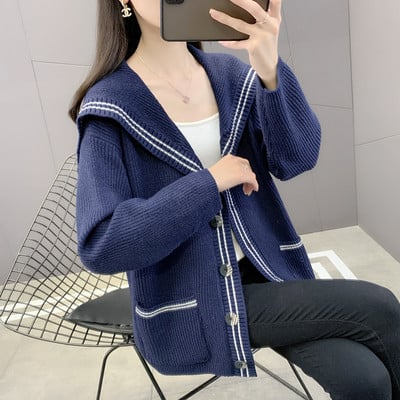 Dámsky ležérny kardigan s gombíkmi a vreckom