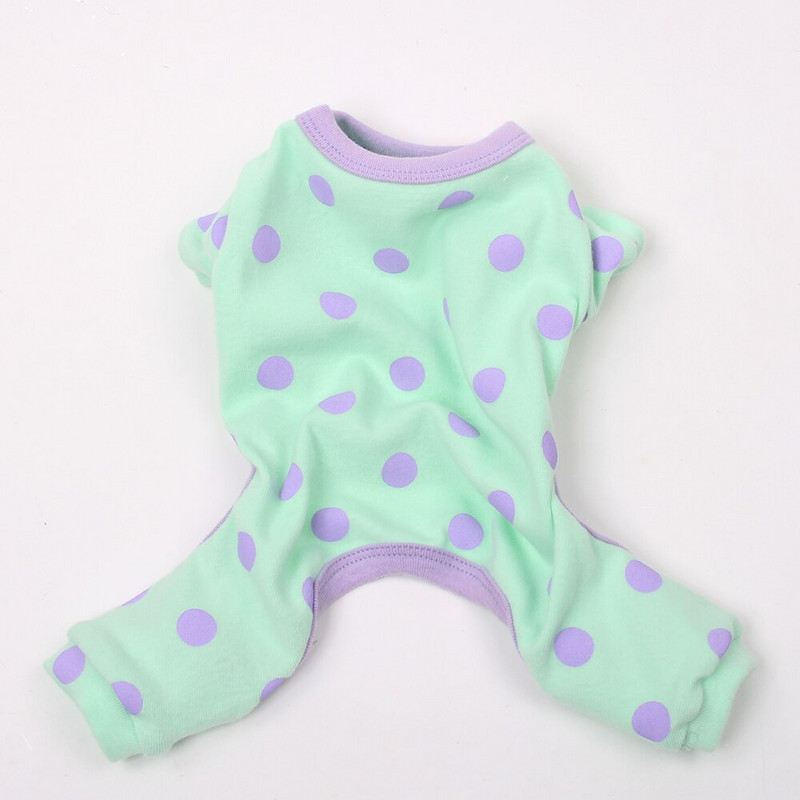 Kombinezon za pse Mačke Pidžama s točkicama Dizajn Pidžama za štene za kućne ljubimce Trenirka 5 veličina 2 boje