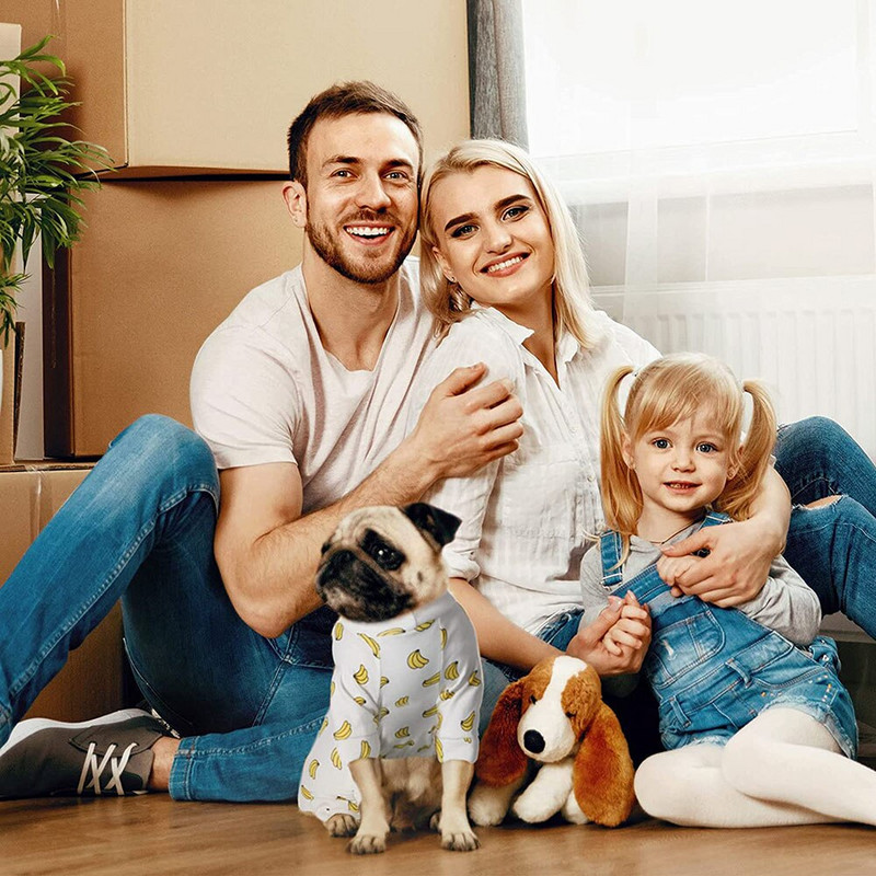 Puppy Dog pižama Žavingi šunų apmušalai Minkšti šuniukų šliaužtinukai naminių gyvūnėlių kombinezonai mažiems ir vidutiniams šunims Mieli keturkojų drabužiai augintiniui