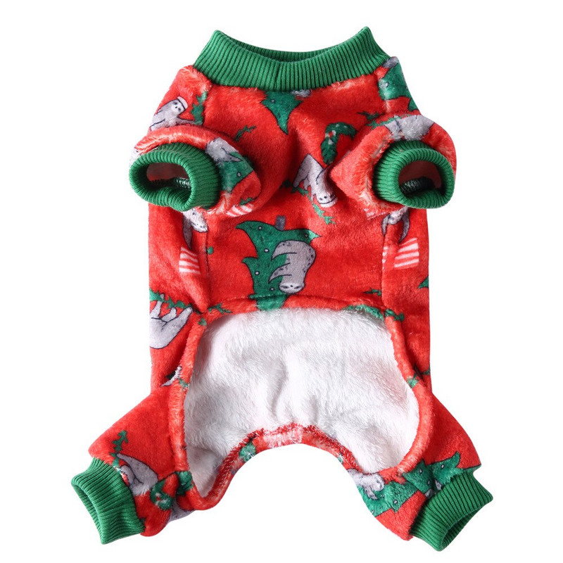 Jõulud lemmikloomakoera riided Talvised soojad koerte kombinesoonid Pidžaamad väikestele koertele Kutsikas kass Chihuahua riided Lemmiklooma mantlid Aksessuaarid