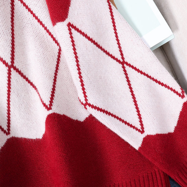 Γυναικείο πουλόβερ εγκυμοσύνης με στρογγυλή λαιμόκοψη