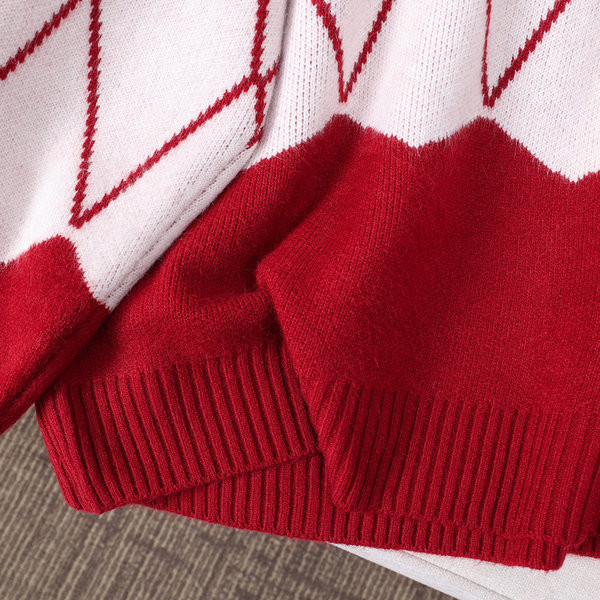 Γυναικείο πουλόβερ εγκυμοσύνης με στρογγυλή λαιμόκοψη