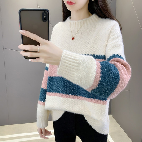 Model nou pulover de maternitate elegant cu maneca lunga