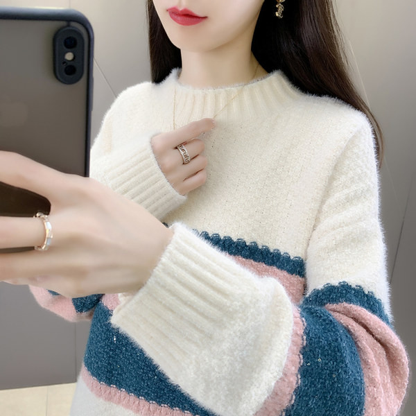 Model nou pulover de maternitate elegant cu maneca lunga