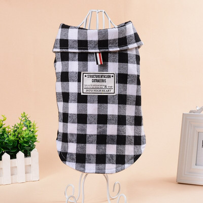 Cămașă în carouri pentru câini în stil britanic, jachetă caldă de iarnă, haină pentru câini mici, mijlocii mari, pisici, costum de cățeluș, Yorkies