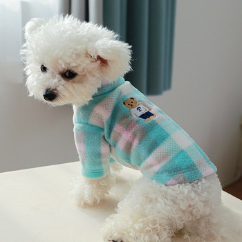 Ρούχα σκυλιών PETCIRCLE Φουλάρι αρκουδάκι με κάτω μέρος για μικρά μεσαία σκυλιά Κουτάβι γάτα Φθινοπωρινό & Χειμώνα Ρούχα για κατοικίδια Παλτό για σκύλους