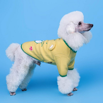 Δίποδα χαριτωμένα εμπριμέ σκυλιά κατοικίδιων ζώων Ρούχα πουκάμισο για γάτες Βαμβακερά ρούχα για κατοικίδια μαλακή υφή για γατάκι