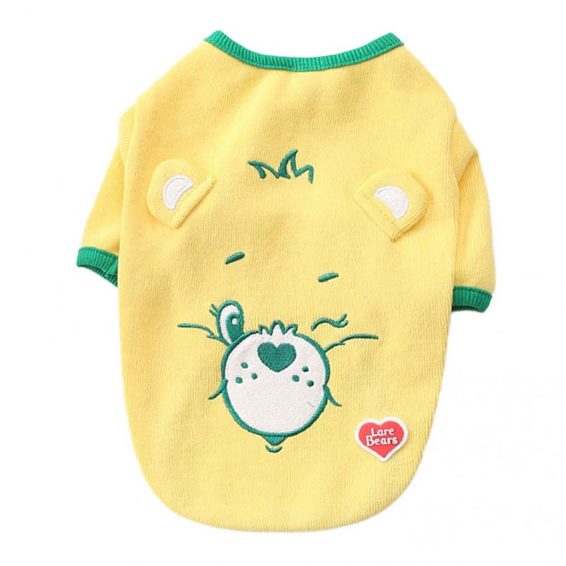 Kahe jalaga armsad trükitud lemmikloomad koerad kassid särk riided puuvillased lemmikloomariided pehme tekstuur kassipojale