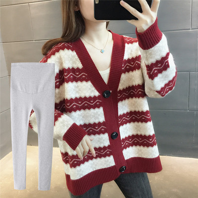 Dámsky kardigan pre tehotné ženy s gombíkmi