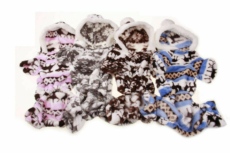 Naujausi pristatymai Šuniukas Šuo Žiemai Šiltas Kombinezonas Drabužiai Drabužiai Mieli Naminių gyvūnėlių megztiniai Su gobtuvu Kailio kostiumai