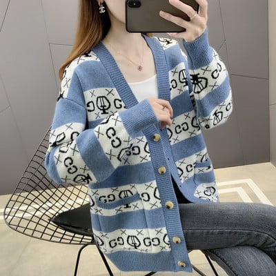 Módny dámsky tehotenský kardigan