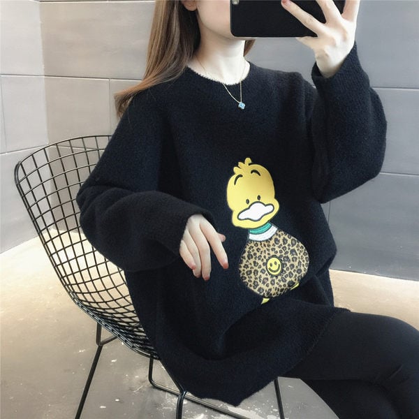 Naiste avar sviiter rasedate aplikatsiooniga